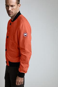 Chamarras Canada Goose Hombre México - Faber Chaqueta De Bombardero Naranjas VI0635781